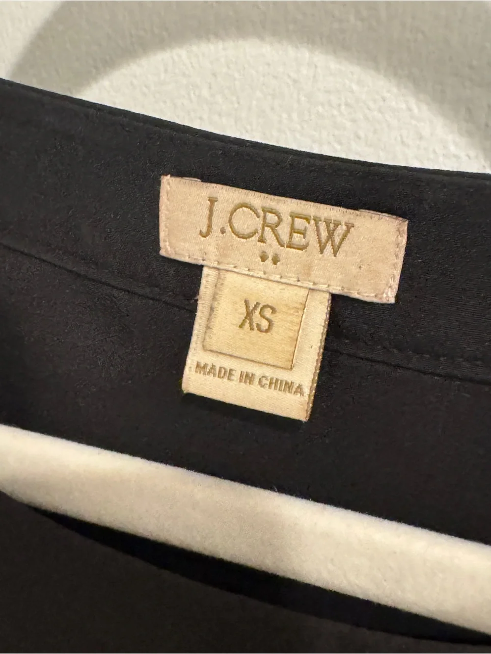 J. Crew Black Satin Cap-Sleeve Blouse XS